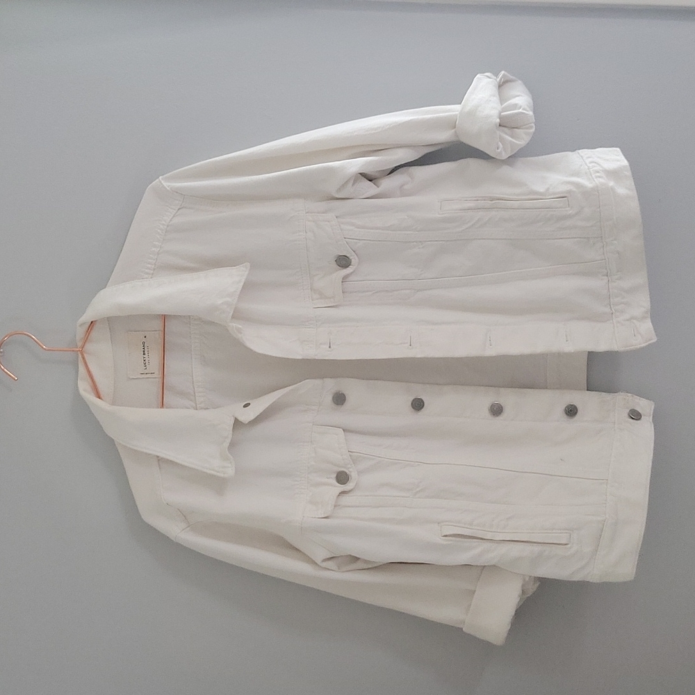 White denim jacket
